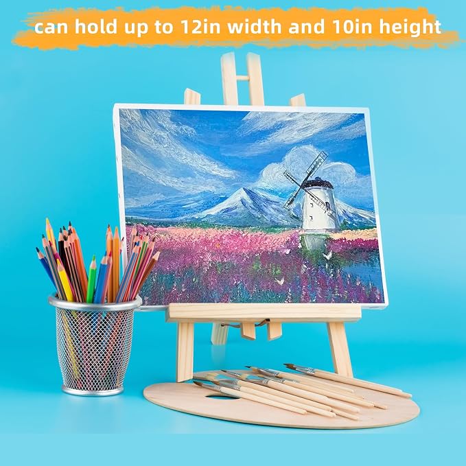 20 Pack 11.8" Wooden Easel, Easel Stand for Painting