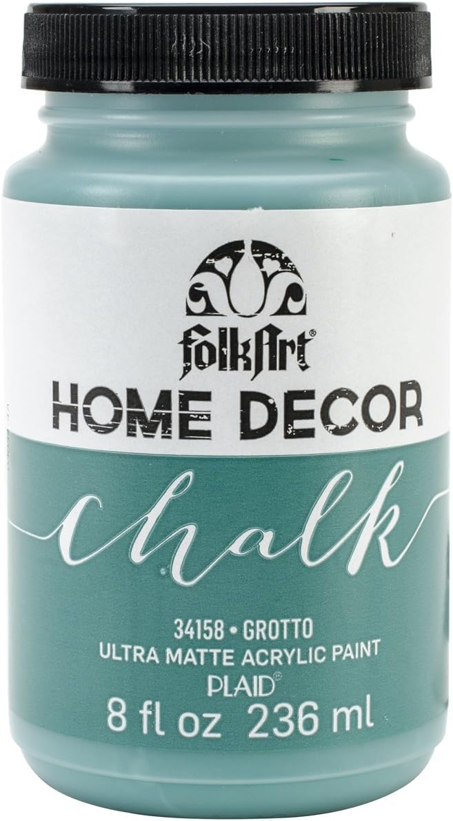 FolkArt Home Decor Chalk Furniture & Craft Acrylic Paint in Assorted Colors, 8 ounce, Grotto