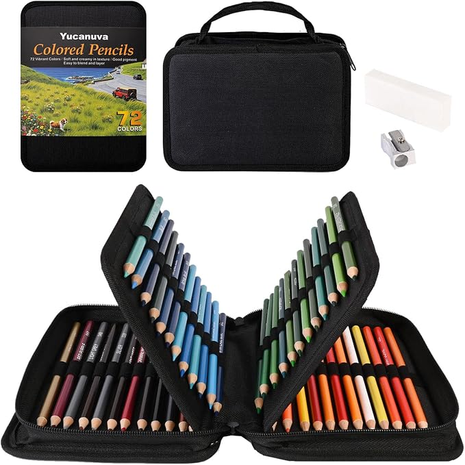 72 Colored Pencils for Adult Coloring Books, Perfect for Coloring