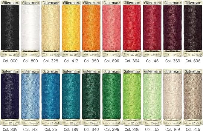 Gutermann 734610-1 Thread Set Sew-All 100 m x 20 reels, Multicoloured
