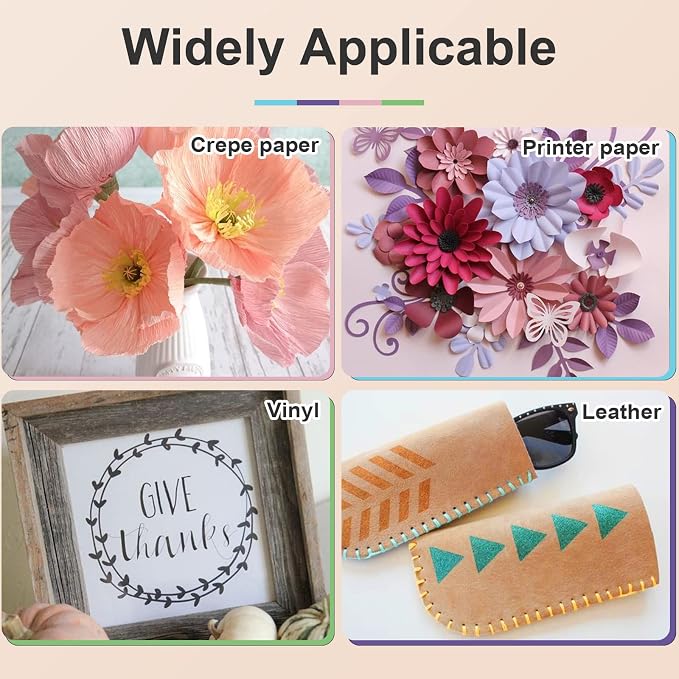HTVRONT Cutting Mats 12"x12", 5 Pcs, Compatible with Cricut Maker/Explore | Standard Light Strong Fabric 4 Sticky Mats & Accessories, Compatible with Maker 4/3, Explore 5/4/3, Air 2/One, Vinyl Crafts