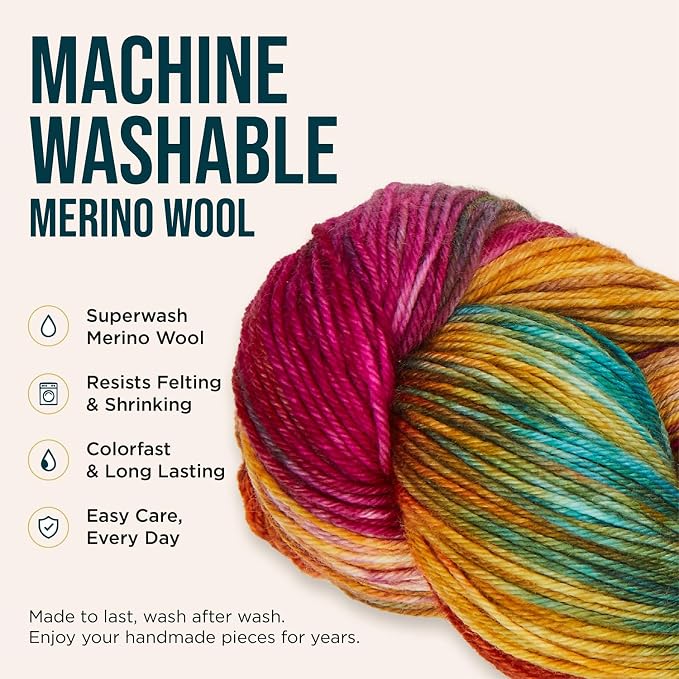 KnitPro Symfonie Fingering Weight Merino Wool Yarn 100g, Dragon Vine