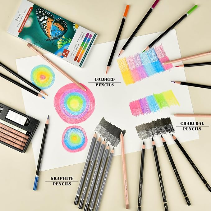 Brusarth Colorless Blender & Burnisher Pencil Set for Colored Pencils | For blending, softening edges & refining details, art supplies ideal for colored pencil artists and beginners