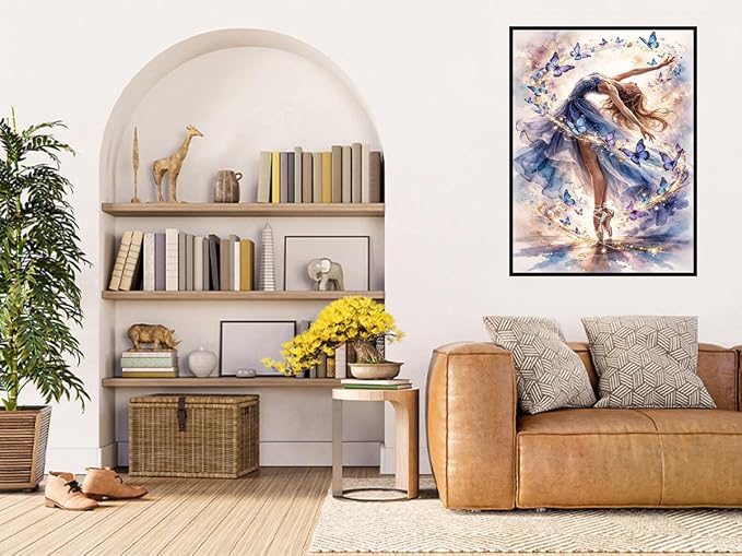 Benjenes Dancing Girl Diamond Art Kits for Adults Diamond Painting Kits