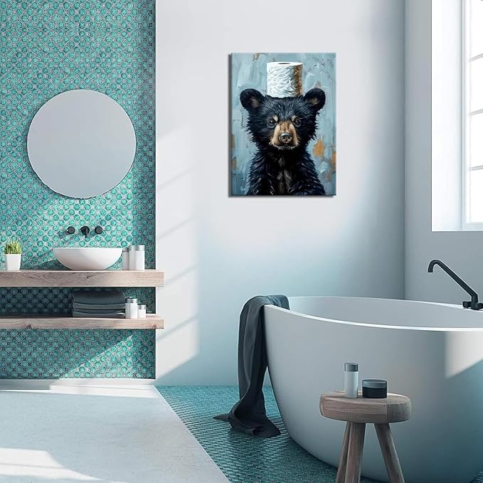 Diamond Art Kits for Adults,fun Bear Diamond Painting Kits 12 x 16in