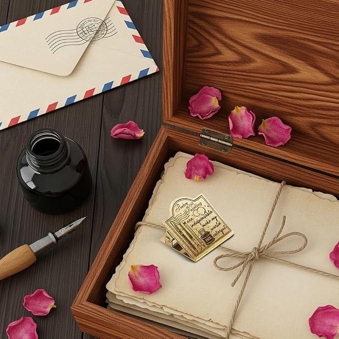 ANATTASOUL Pen Paintbrush & Pencil Travel Journal Clip for DIY Use