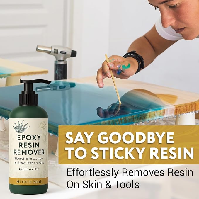 Epoxy Resin Remover for Hands - Moisturizing Alcohol-Free Botanical Formula