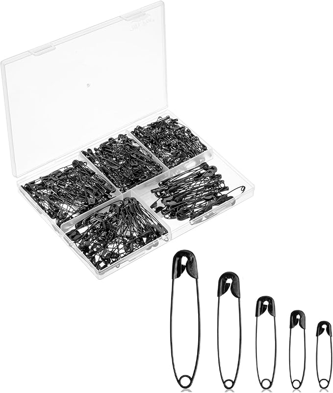 Mr. Pen- Safety Pins, 300 Pack, Small & Large Sizes, Nickel Plated Steel