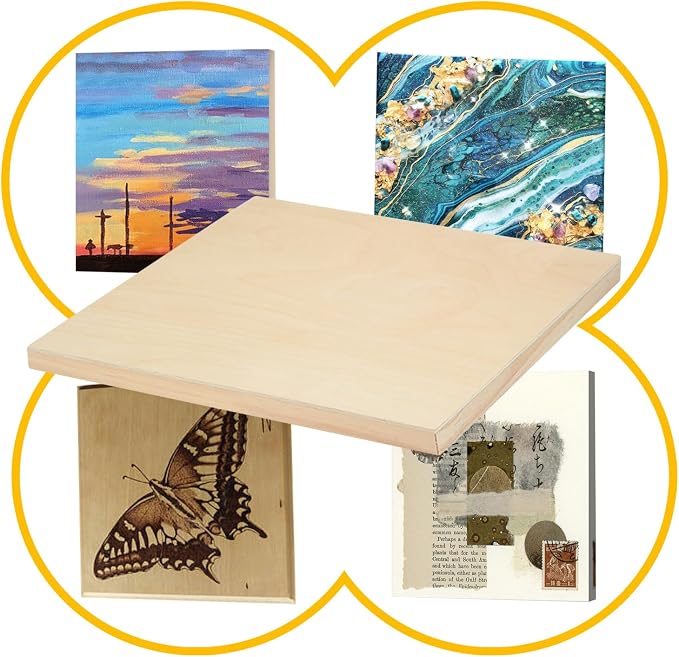 Falling in Art 2 Pack 16x20'' Unfinished Gallery Birch Wood Canvas Panels