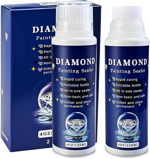 2pcs Diamond Painting Sealer, Diamond Art Painting Accessories Glue(8OZ)