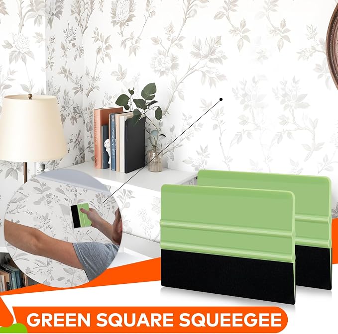 WRAPXPERT Squeegee for Vinyl,2Pack Felt Squeegee Vinyl, Tool Kit for Crafts Car Wrap Window Tint Wallpaper Glass Film Application