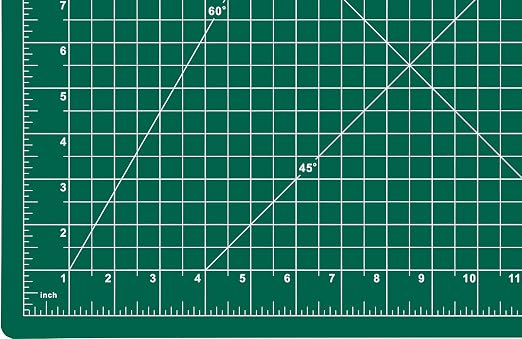 Dahle Vantage 10471 Premium Self-Healing Cutting Mat, 12"x18", 1/2" Grid, 5 Layers for Max Healing, Perfect for Crafts & Sewing, Green