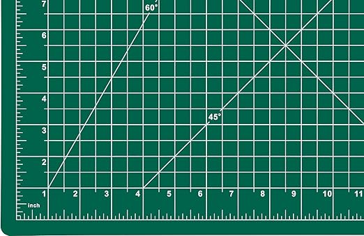 Dahle Vantage 10472 Premium Self-Healing Cutting Mat, 18"x24", 1/2" Grid, 5 Layers for Max Healing, Perfect for Crafts & Sewing, Green