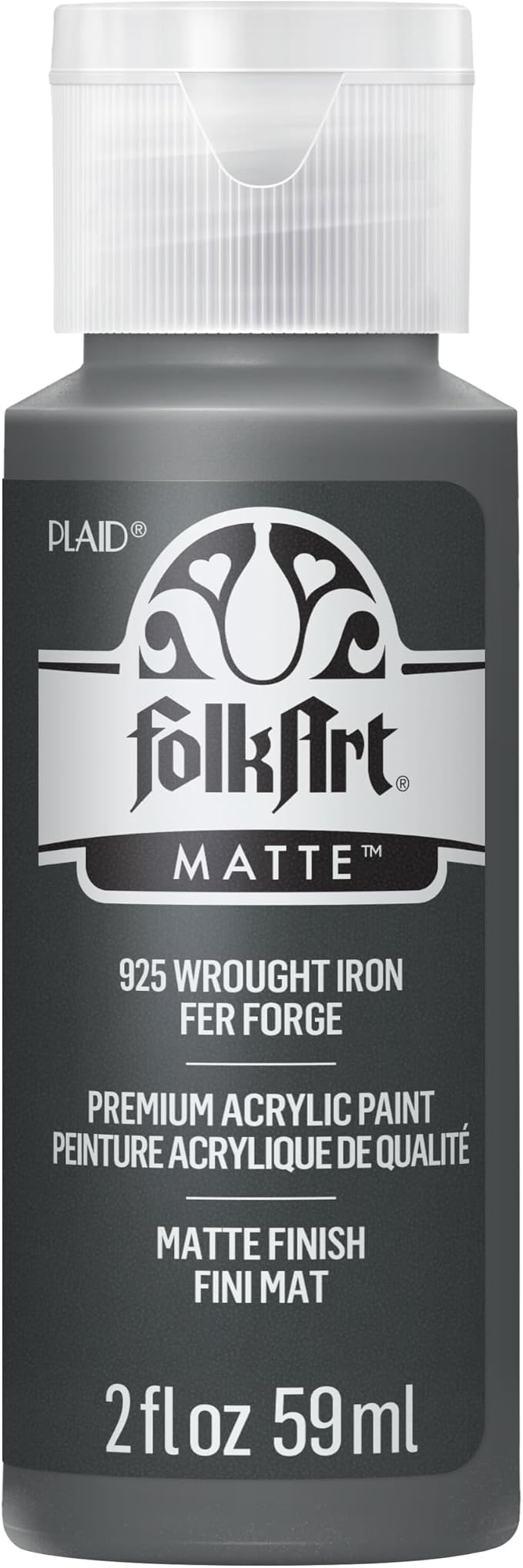 FolkArt Acrylic Paint in Assorted Colors (2 Ounce), 925 Wrought Iron