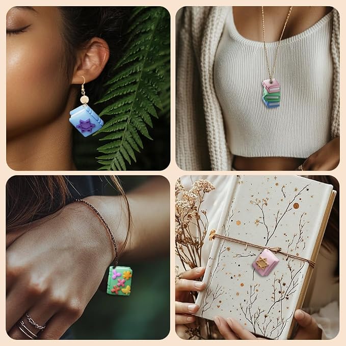 ORIGACH 16 Pcs Book Theme Polymer Clay Cutters Set