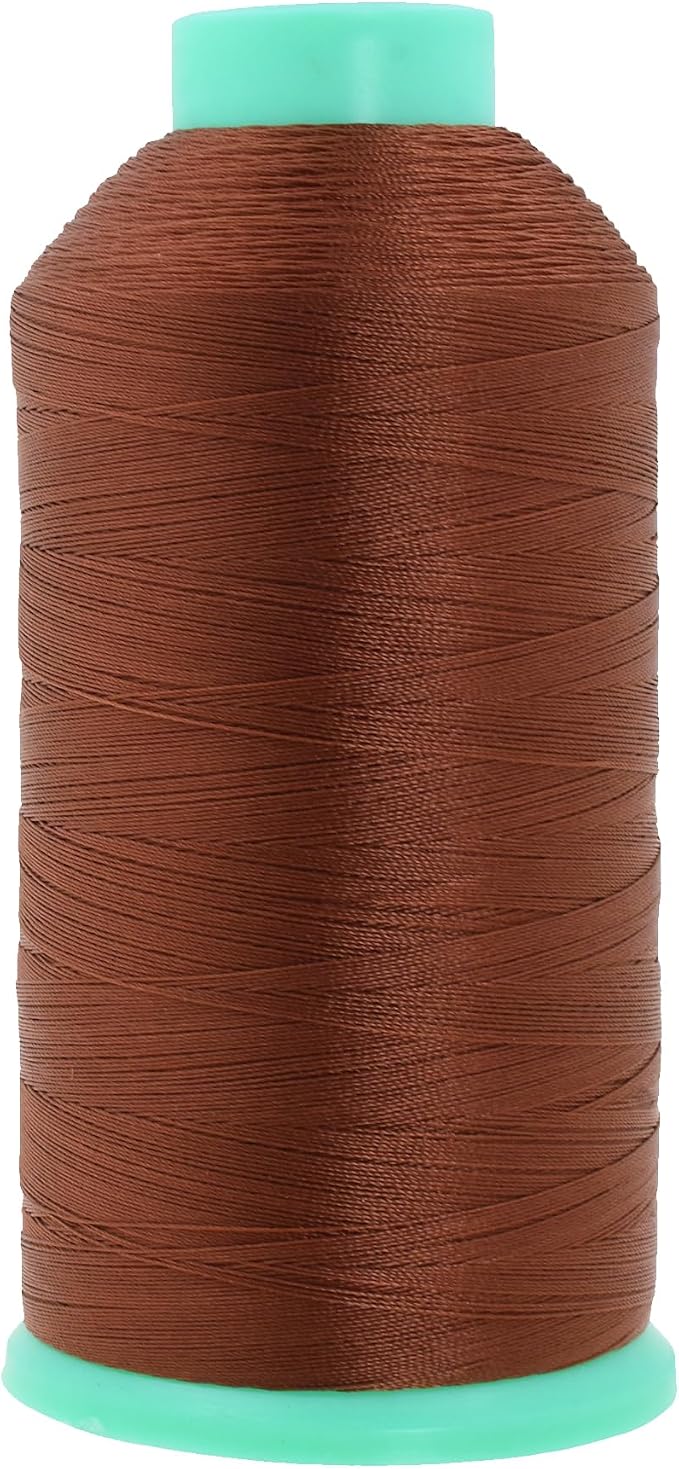 Mandala Crafts Size 46 210D T45 Brown Bonded Nylon Thread, 2843 YDs