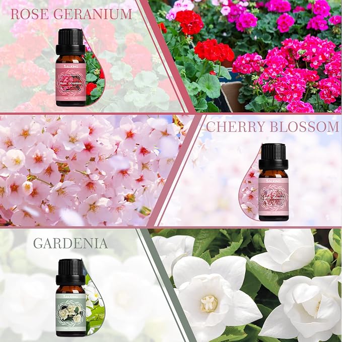 SALKING Spring Fragrance Oils Set, Essential Oils Set for Diffuser for Home