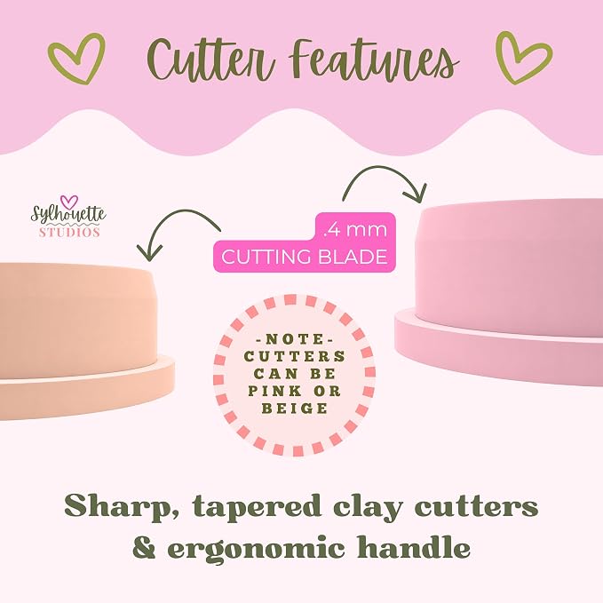 26 Piece Bubble Alphabet Polymer Clay Cutter Set by Sylhouette Studios
