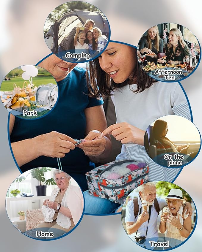 Aeelike Crochet Kit for Beginners Adults, Complete Crochet Set, Blue Cat