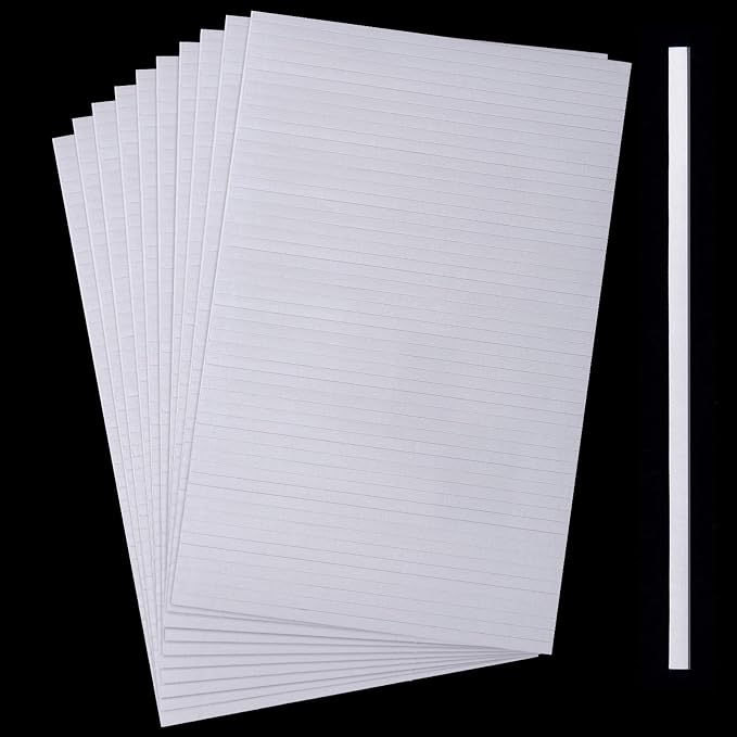 500 Pieces Double Sided Foam Strips, 3.9 in, Dual-Adhesive 3D Foam Tapes