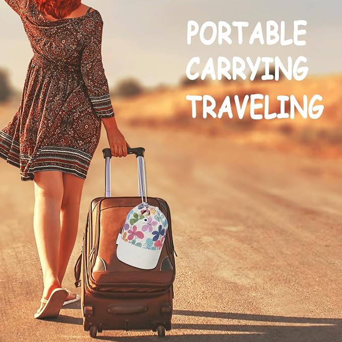 TOGETRUE Yarn Bag, Small Knitting Crochet Bag, Portable Yarn Storage Bags Organizer for Crocheting Project, Store Skein Ball, Short Knitting Needle (Butterfly)