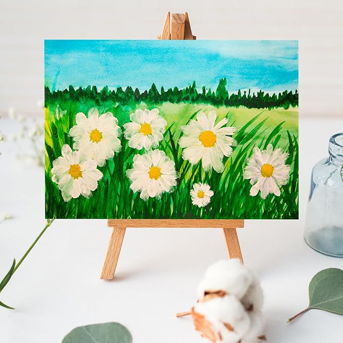 Aodaer 8 Pack Wood Panels 5 x 7 Inch Wooden Panels Canvas Unfinished Craft Wood Boards Panels for Art Crafts Acrylic and Oil Painting Pouring DIY Projects