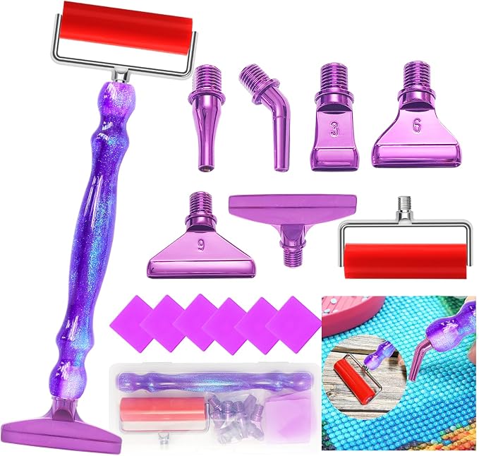 Diamond Art Pens Tools Diamond Painting Accessories Kits with Screw Metal Tips Roller Diamond Painting Pen Bead Dot Drill Pens for Diamond Art Craft Nail
