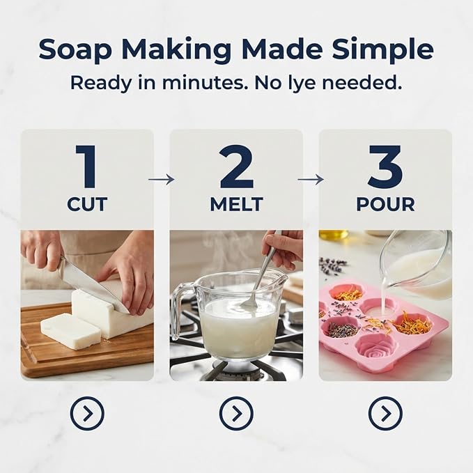 10 LBS Goats Milk Soap Base, Melt and Pour Supplies Kit for Soap Making | SLS/SLES & PEG free | Gentle & Foamy Ingredients | Make Your Own Bulk For Adult Soapmaker - Easy to Cut