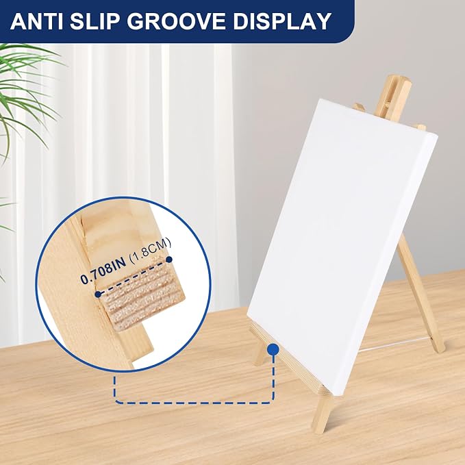 ESRICH 15PCS 17 Inch Tabletop Easels, Easel Stand for Painting | Tripod, Painting Party Easel, Kids Student Desktop Easel for Painting, Paint Easel for Canvas Paint