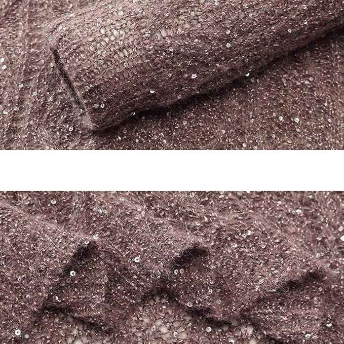 Clisil Sequin Yarn - Sparkle Thread in Bright Green for Accessories, Fantasy, Payet, Lace, Lame, Art Projects - 100g