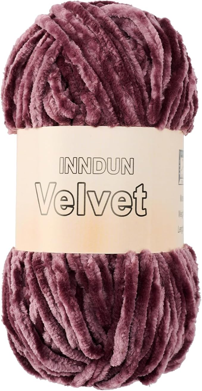 Soft Velvet Chenille Yarn for Crocheting, Super Bulky Yarn for Blankets