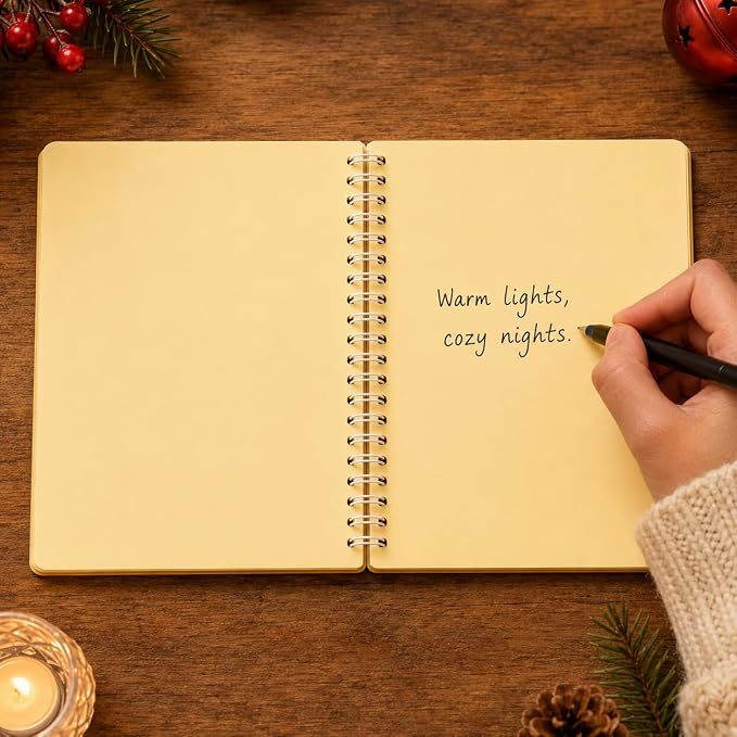 100 Pages DIY Christmas Pearl Diamond Art Painting Notebook，Style H