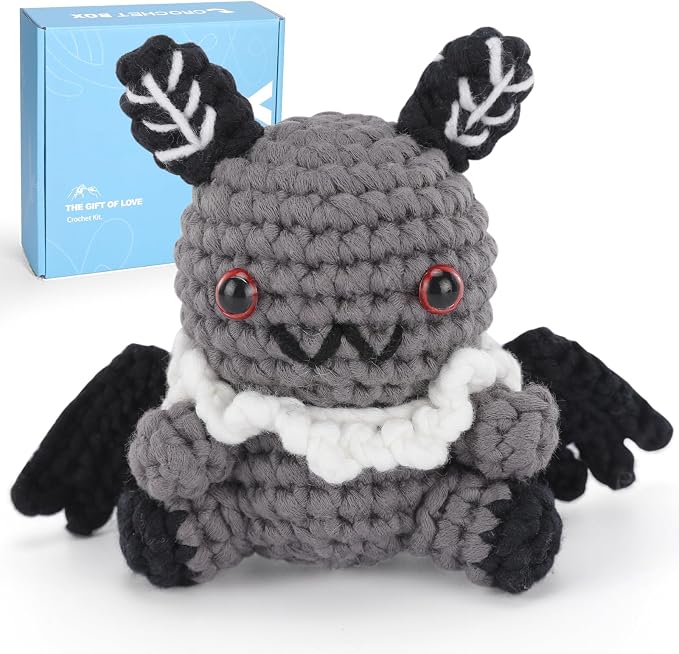CrochetBox Crochet Kit for Beginners Adults - Starters Crochet Kit, Beginners Crocheting Kitting for Adults Teen, Craft Gifts with Crochets Yarns, Hook, Step-by-Step Video, Instruction