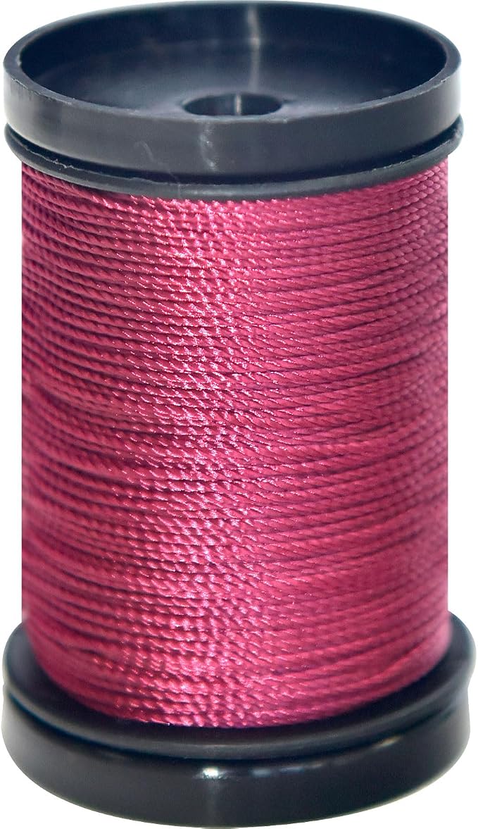 30 Yards Heavy Duty Extra Strong Upholstery Nylon Sewing Thread for Machine, Home, Hand, Craft, and Denim Leather，Color：Dark red