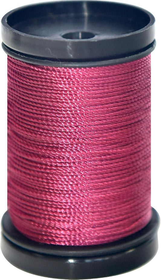 30 Yards Heavy Duty Extra Strong Upholstery Nylon Sewing Thread for Machine, Home, Hand, Craft, and Denim Leather，Color：Dark red