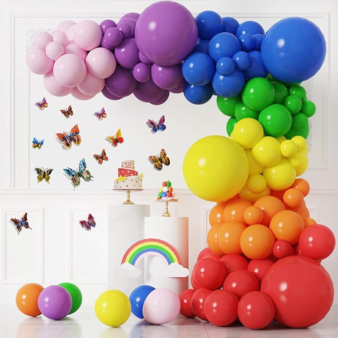 SAOROPEB 3D Butterfly Wall Decor, 24 Pcs Kaleidoscope Butterfly Decorations