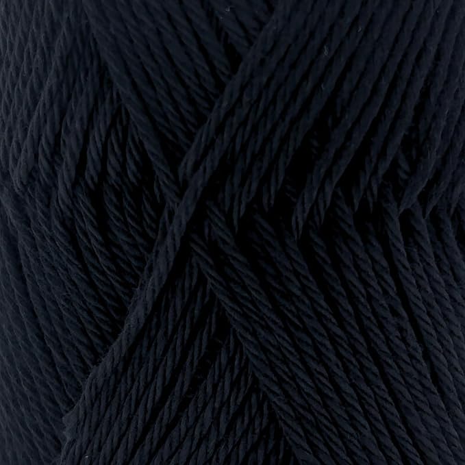 S Sensy Calinia-Mercerized Giza Cotton Amigurumi #2 Fine Yarn Black 131yds
