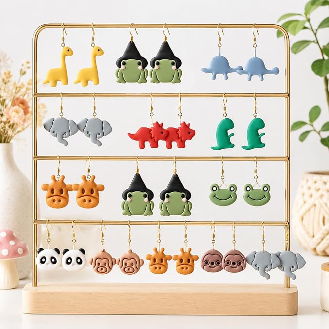 12pcs Jungle Dino Animal Clay Cutters