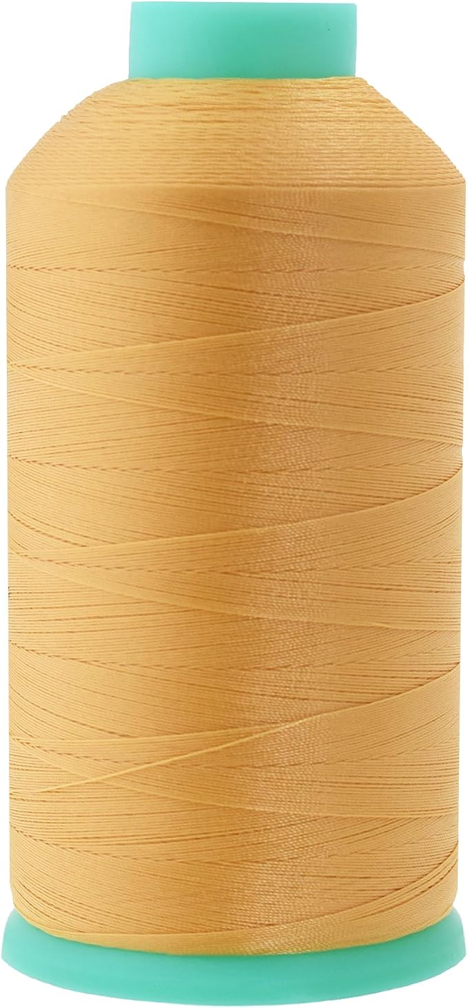 Mandala Crafts Size 46 210D T45 Blonde Bonded Nylon Thread, 2843 YDs