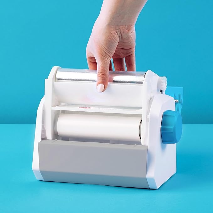 Xyron Create-a-Sticker, 5" Sticker and Label Maker Machine for Small Business and DIY Crafts, Includes Permanent Adhesive, Pre-Loaded (0501-05-10A)