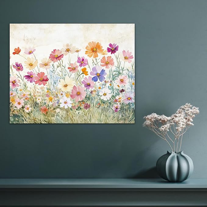 Banket Floral Paint by Numbers Kit for Adults Beginner DIY Painting Kits for Adults Flowers Easy Adult Paint by Number Kits on Canvas Color by Numbers for Gifts Home Wall Decor 16x20 Inch