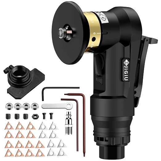 Upgraded Pneumatic Chamfer Tool with Straight Guide Plate Save Guide Wheels