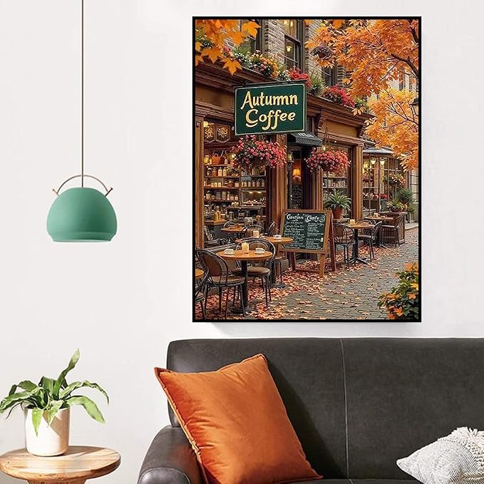 ijbnhd Autumn Diamond Art Kits for Adults Diamond Painting Kits 12x16in