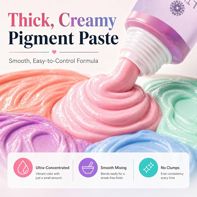BALTIC DAY Seafoam Glow Pastel Pigment Paste for Epoxy Resin, 191g (6.7oz) | Highly concentrated Seafoam Glow pastel pigment paste for smooth opaque epoxy resin creations