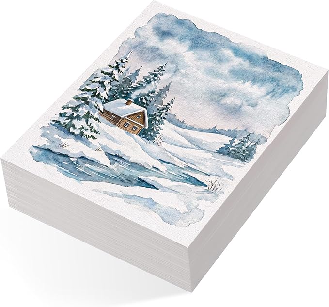 80 Sheets Watercolor Paper 9x12 Inch, 110 Lb/230 GSM, Cold Press