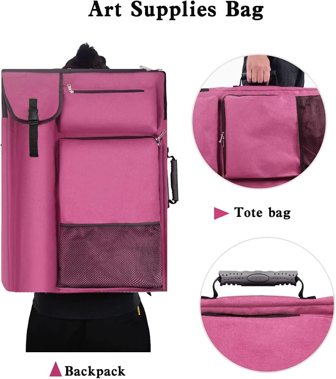 TreochtFUN Art Bags for Supplies Portfolio Case 19 X 25.5 in Artist bag M-L