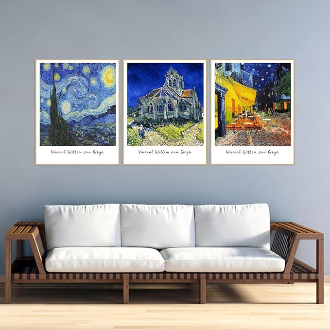 3 Pack Van Gogh Diamond Art Kits for Adults Diamond Painting Kit Beginner