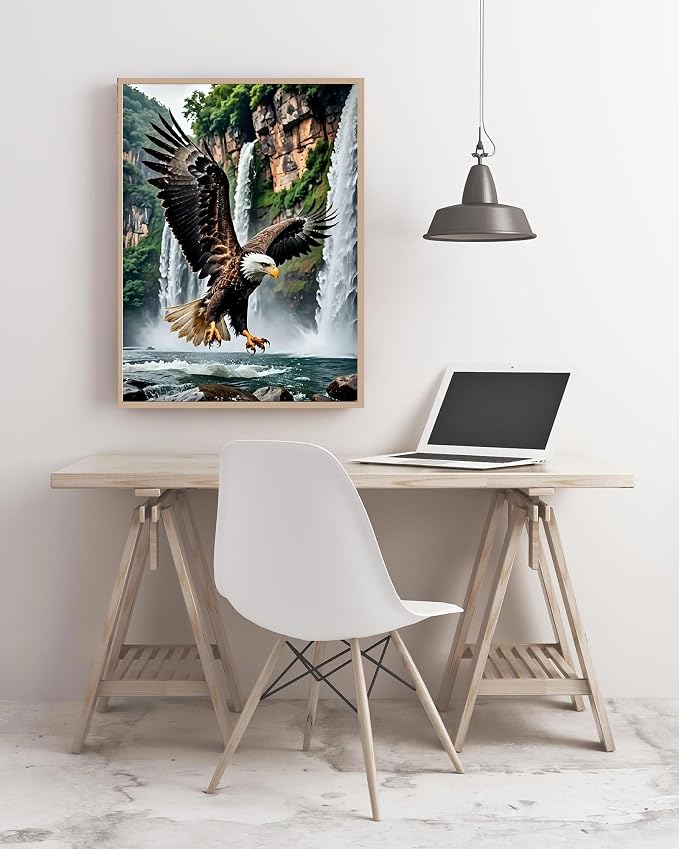 askkqtx Eagle Diamond Art Kits for Adults 12x16 Inch