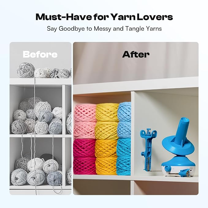 Caydo A1 Pro Cordless Electric Yarn Winder for Effortless Yarn Organization