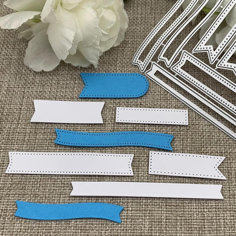 Lapoo 3D Backgrounds Frame Metal Cutting Die for Scrapbooking, Paper Die Cut Shapes DIY Album Card Making Decor Paper Craft Metal Die Cuts Party Wedding Decorations (Text Box 3.8 x 2.9 in)